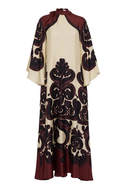 Grenadilla Satin Print Dress