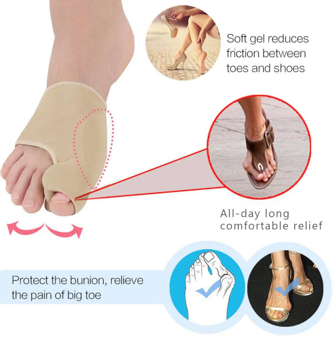 BunionEase™ | Gentle Toe Realignment Support (1 pair)